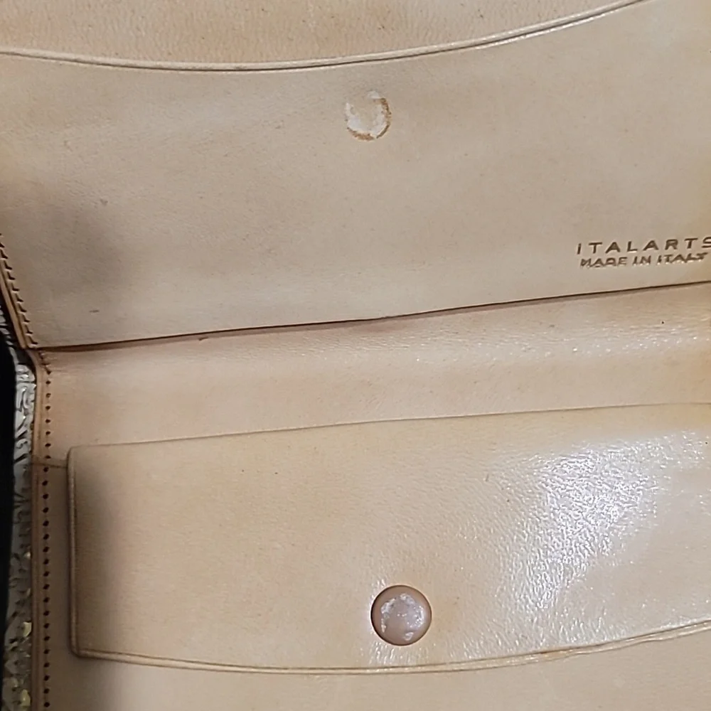Italarts Gold Vintage Wallet Made In Italy - Picture 6 of 9